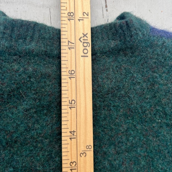 Women’s Club Room Sweater Multicolor Argyle NO SIZE Grandma Wool Prep Academia - Picture 11 of 11